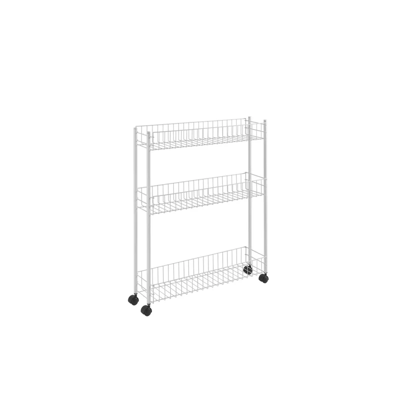 Scaffaletto 3 Piani Smontabile 58x16x72cm