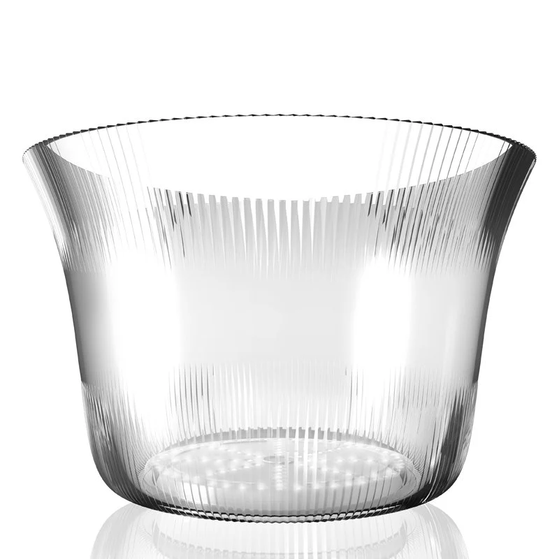 Ø 37.9 x H 24 cm - Plaza Spumantiera Per 5 Bottiglie In Acrilico Con Base Led