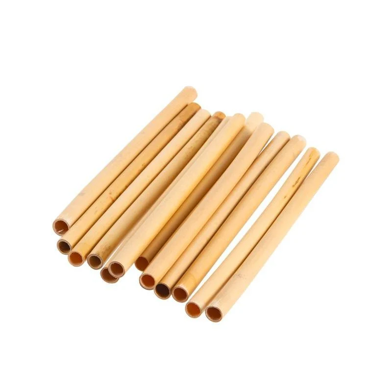 18 cm - Cannucce 10-12 mm In Bambù Set 24 Pz