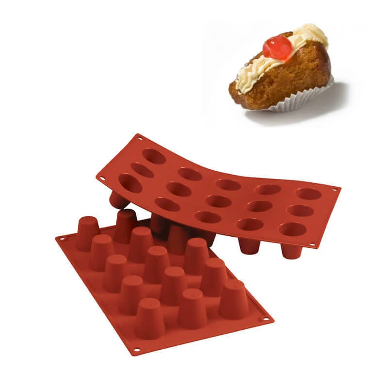 15 Forme Classic Stampo Babà In Silicone