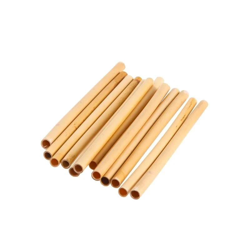 14 cm - Cannucce 10-12 mm In Bambù Set 24 Pz
