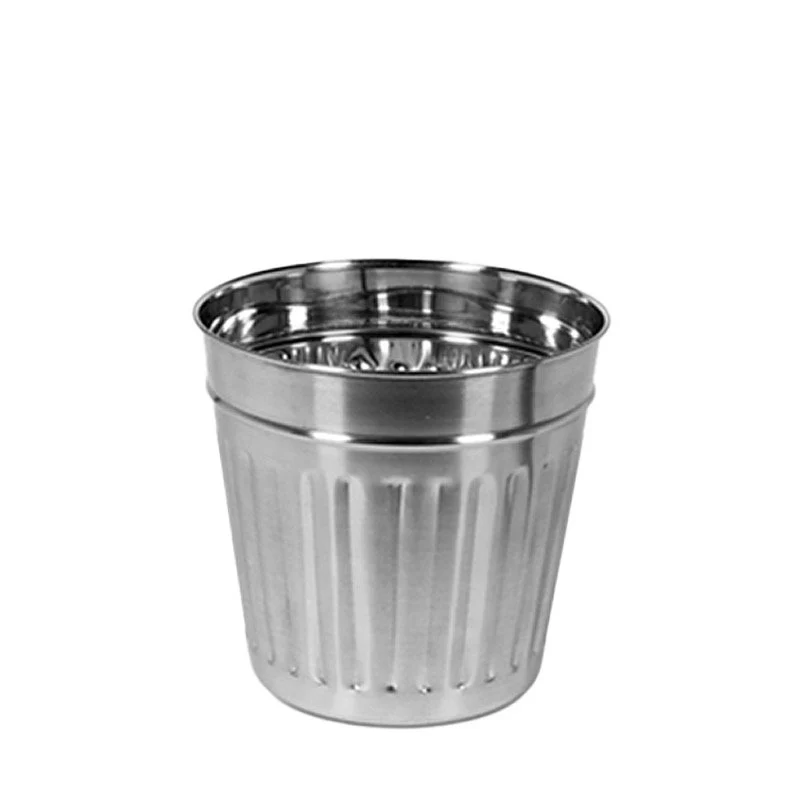 Ø 14.5 x H 15 cm - Secchiello Multiuso In Acciaio Inox