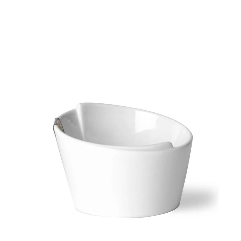 10x10 cm - Just White Coppa In Porcellana - Set 6 Pz