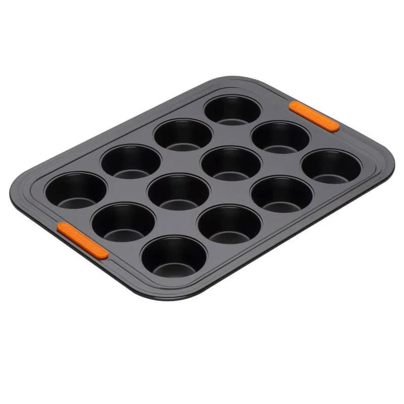 40x30 cm - Forme Speciali Stampo Muffin Rettangolare 12 Impronte Antiaderente