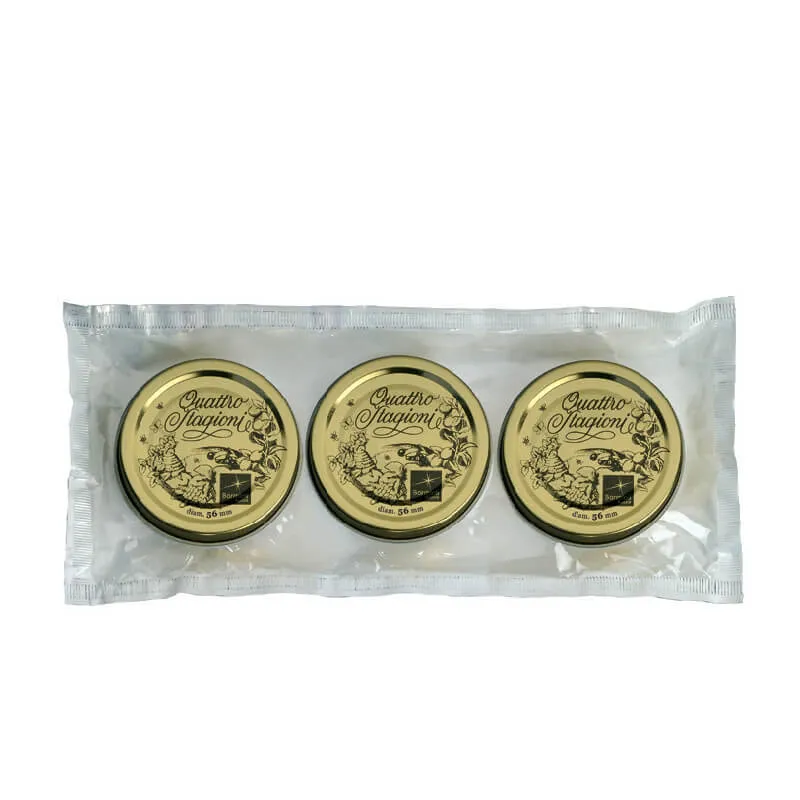 5.6 cm - Quattro Stagioni Tappo Capsula - Set 3 Pz