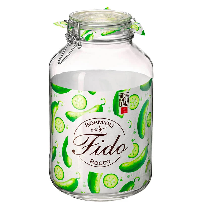 400 cl - Fido Vasetto Ermetico Cilindrico In Vetro