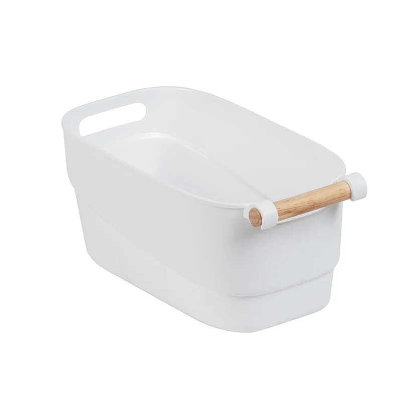 Cestino M con Manico Legno – Pratico, Versatile e Facile da Spostare