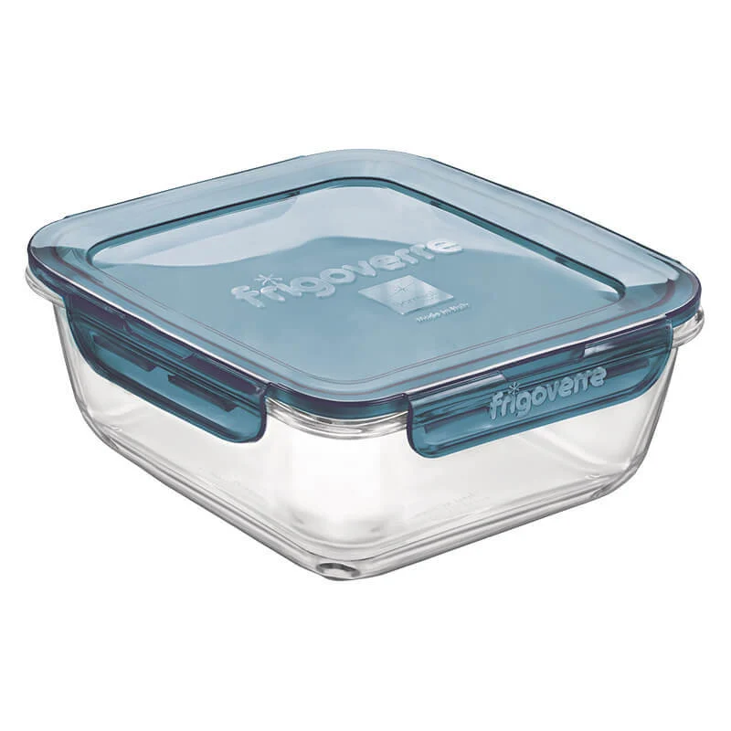18x14 cm - Frigoverre Evolution Contenitore Per Alimenti Ermetico Rettangolare In Vetro Temperato