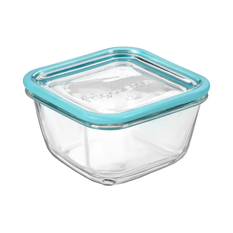 14x14 cm - Frigoverre Future Contenitore Per Alimenti In Vetro Temperato