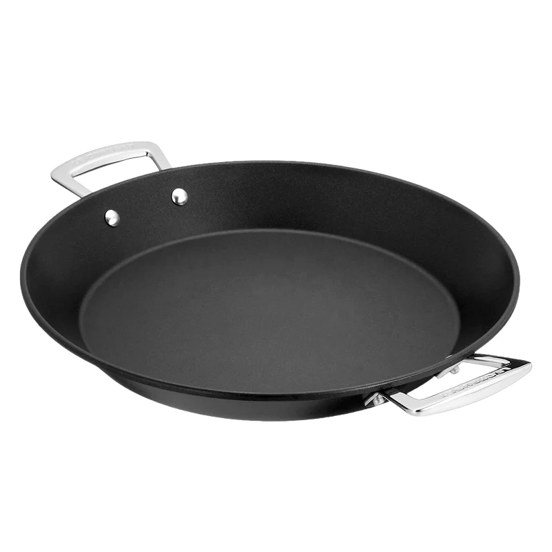 32 cm - Les Forgées Paellera Rotonda In Alluminio Antiaderente