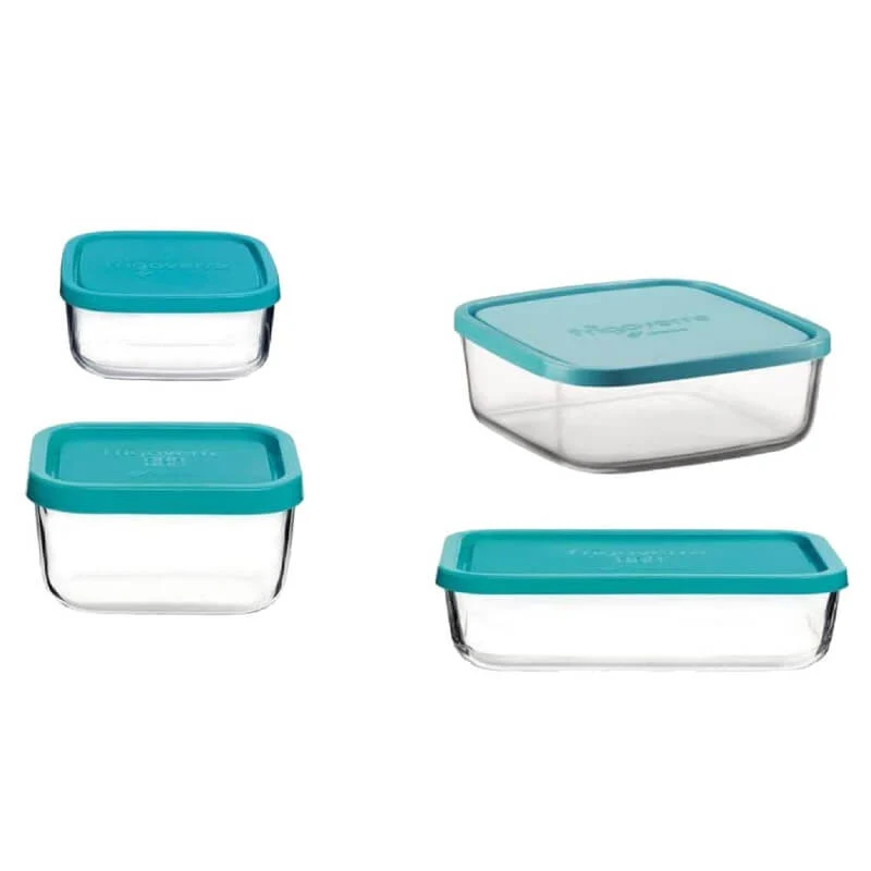 Frigoverre Classic Contenitore Per Alimenti Rettangolare - Set 4 Pz
