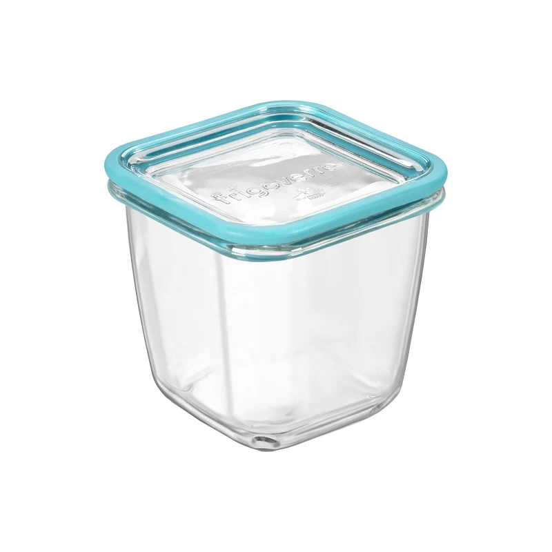 12x12 cm - Frigoverre Future Contenitore Per Alimenti Alto In Vetro Temperato