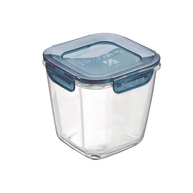 12x12 cm - Frigoverre Evolution Contenitore Per Alimenti Ermetico Alto In Vetro Temperato