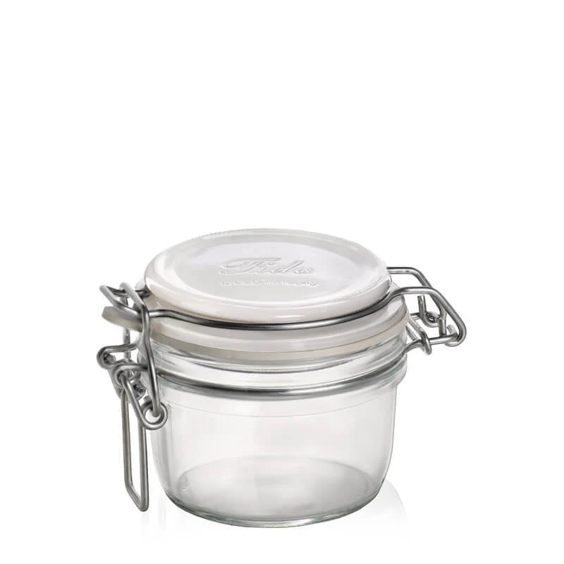 12.5 cl - Fido ChiaroScuro Vasetto Ermetico In Vetro Tappo Bianco