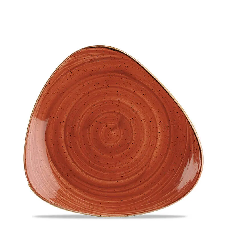 26.5x26.5 cm - Stonecast Piatto Piano Triangolare In Porcellana Vetrificata