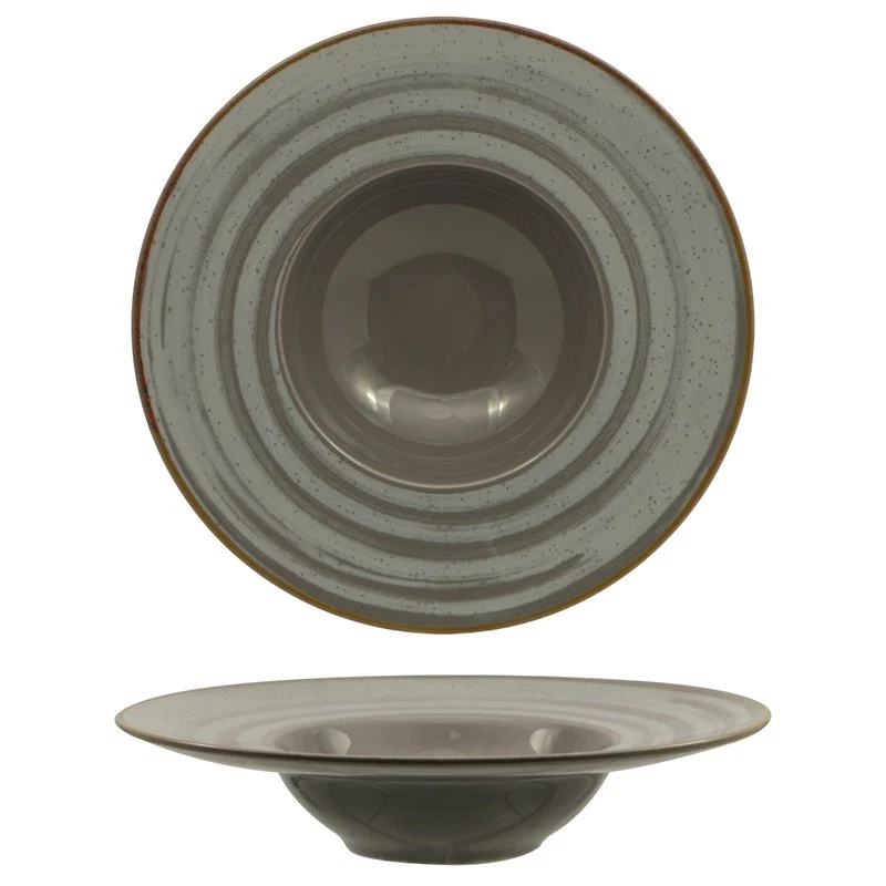 27.5 cm - Vortex Piatto Pasta In Porcellana - Set 6 Pz
