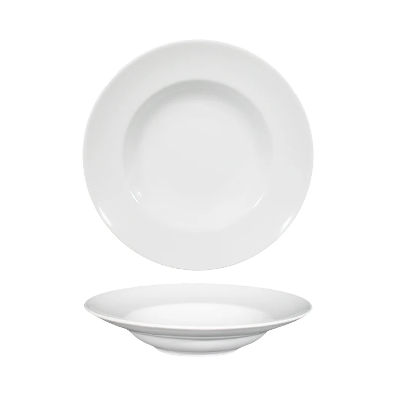 26.5 cm - Napoli Piatto Pasta In Porcellana - Set 6 Pz