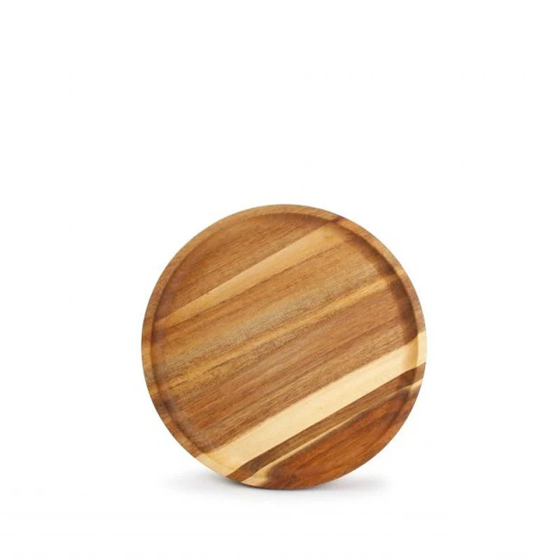 20 cm - Vassoio Rotondo In Legno