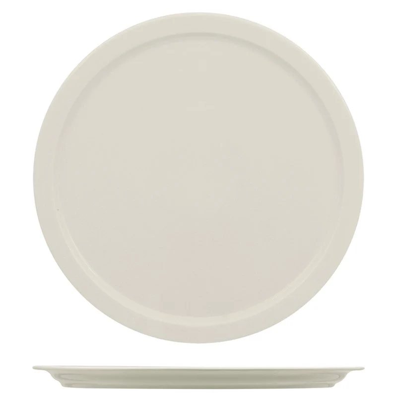 33 cm - Prime Piatto Pizza In Porcellana - Set 6 Pz