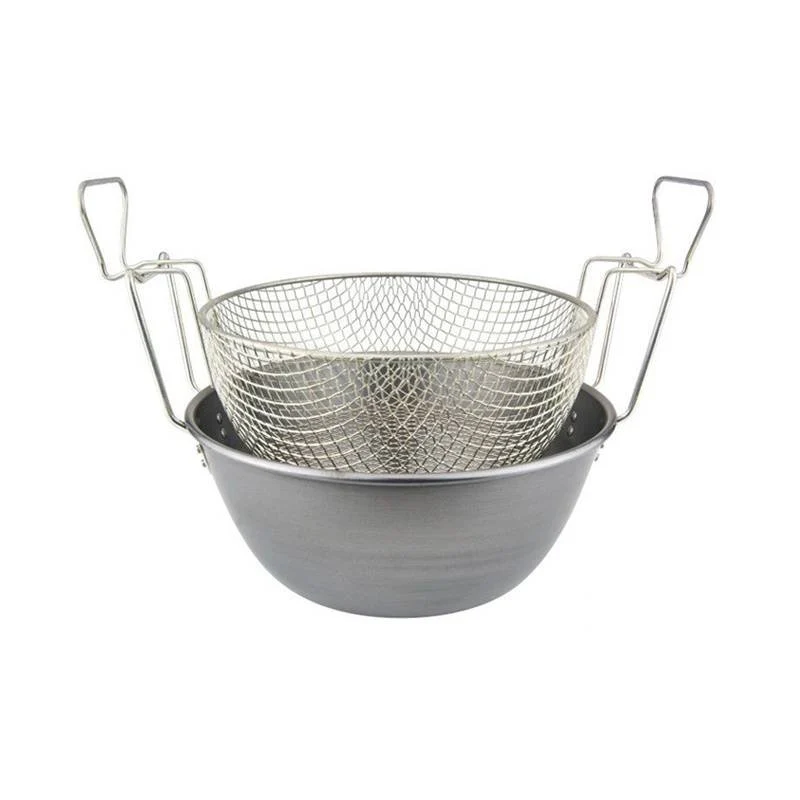 26 cm - Friggitrice Con Cestello In Ferro