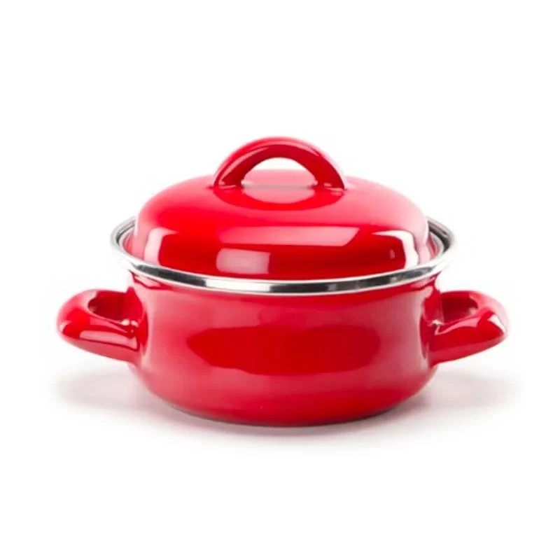 12 cm - Mini Casseruola In Ferro Smaltato