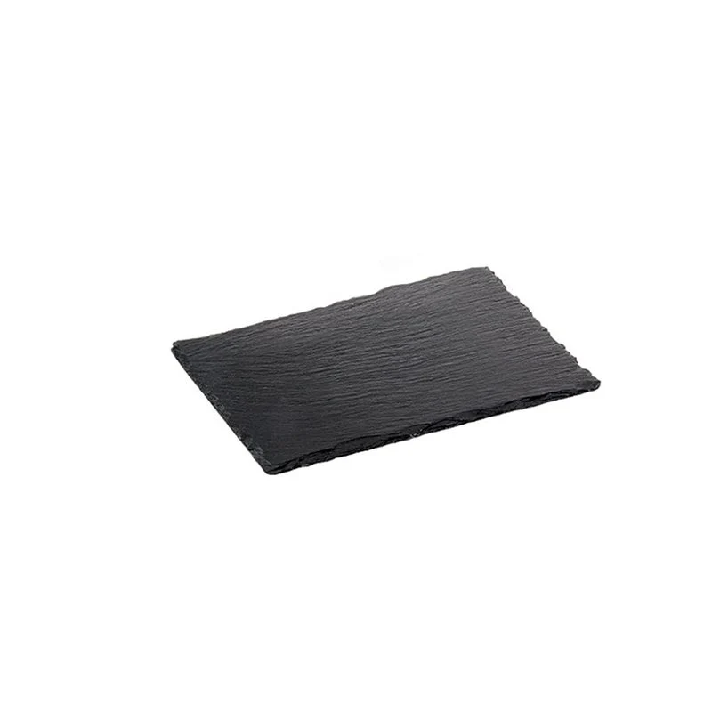 26.5x16.2 cm - Piatto Vassoio Rettangolare In Ardesia - Set 6 Pz