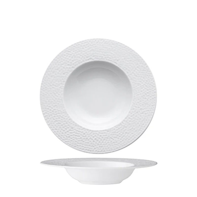 27 cm - Martello Piatto Pasta In Porcellana - Set 6 Pz