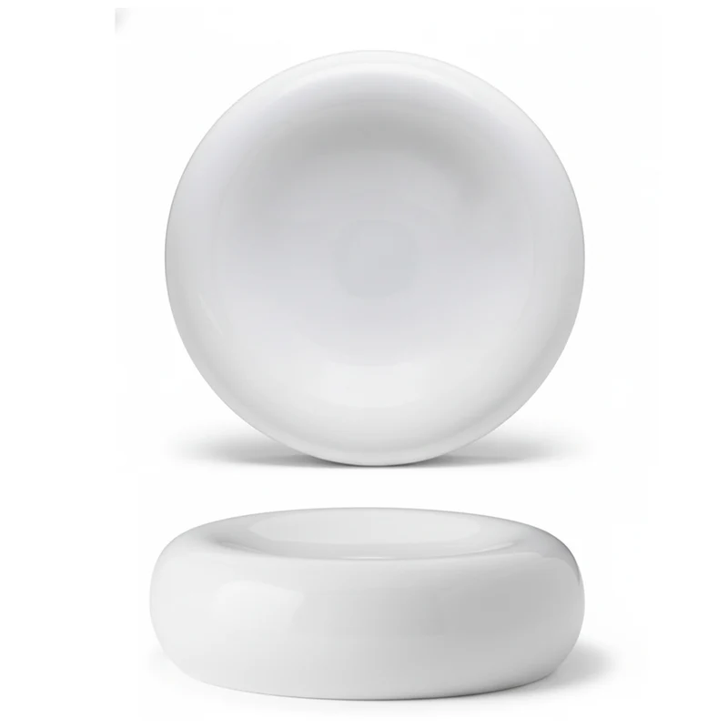 15 cm - Stone Piatto Presentazione Rotondo In Porcellana - Set 6 Pz