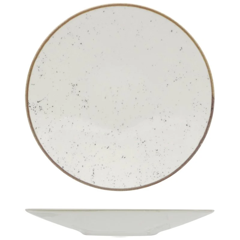 28 cm - Stains Piatto Fondo In Porcellana