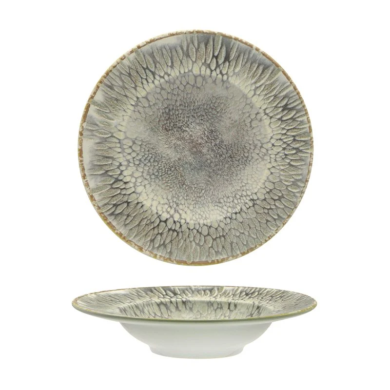 27 cm - Dust Piatto Pasta In Stoneware - Set 4 Pz