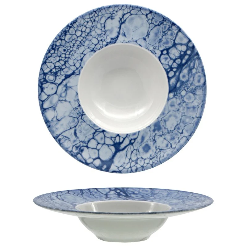 27.5 cm - Bubble Piatto Fondo In Porcellana - Set 6 Pz