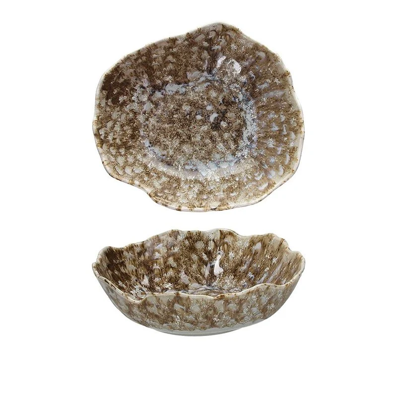 23x20 cm - Reef Piatto Fondo In Porcellana - Set 6 Pz
