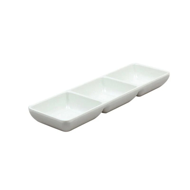 22x7 cm - Oriental Series Piatto Vassoio 3 Scomparti In Melamina