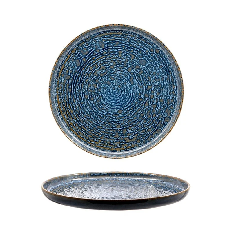 28 cm - Okeanos Piatto Piano In Stoneware - Set 4 Pz