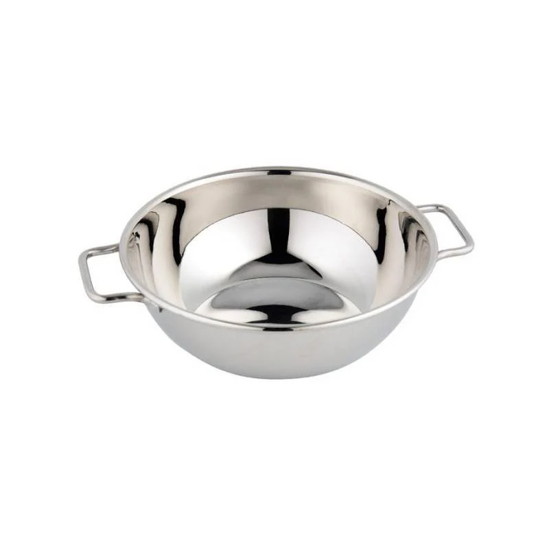 14 cm - Monoporzione Mini Wok In Acciaio Inox