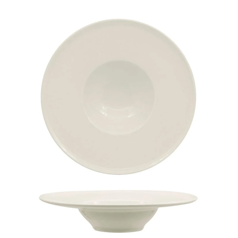 22 cm - Privilege Piatto Fondo In Porcellana - Set 6 Pz