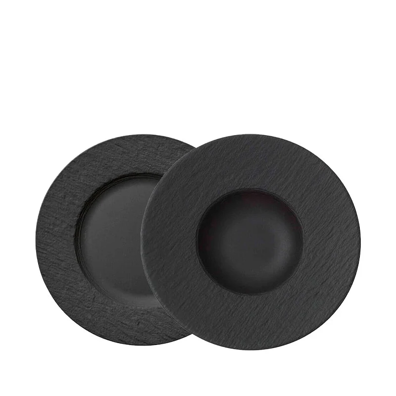 Manufacture Rock Servizio Piatti In Porcellana - Set 12 Pz