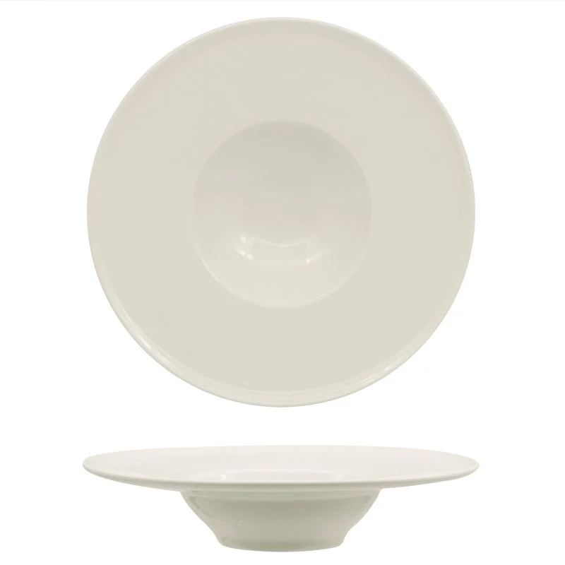 28 cm - Privilege Piatto Pasta In Porcellana - Set 6 Pz