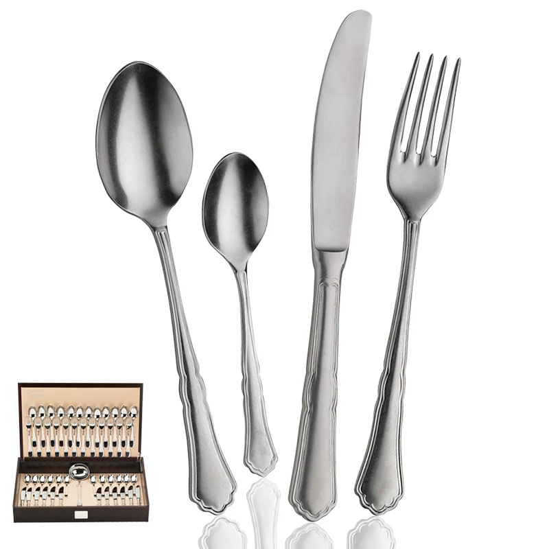 Settecento Servizio Posate In Acciaio Inox - Set 49 Pz