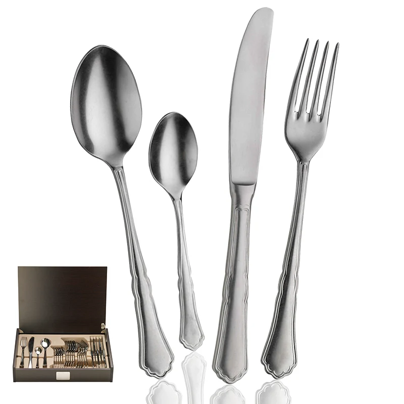 Settecento Servizio Posate In Acciaio Inox - Set 24 Pz