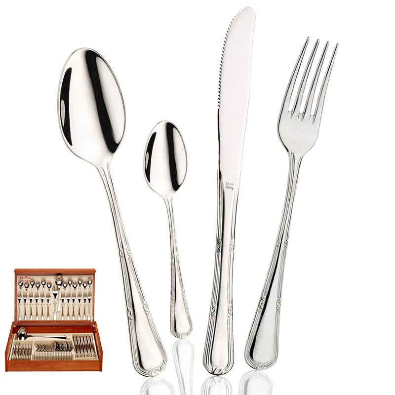 Valencia Servizio Posate In Acciaio Inox - Set 75 Pz