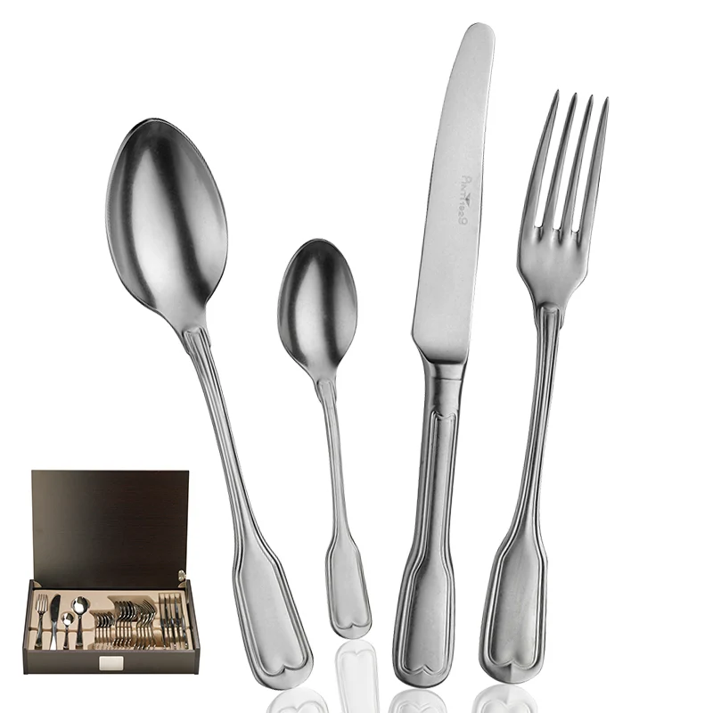 Vittoriale Servizio Posate In Acciaio Inox - Set 24 Pz