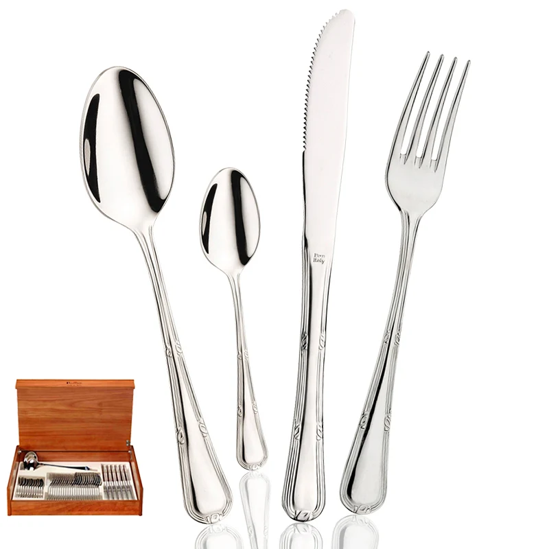 Valencia Servizio Posate In Acciaio Inox - Set 49 Pz