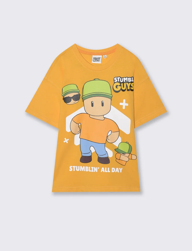 T-shirt Stumble Guys per giovani fan - Arancio