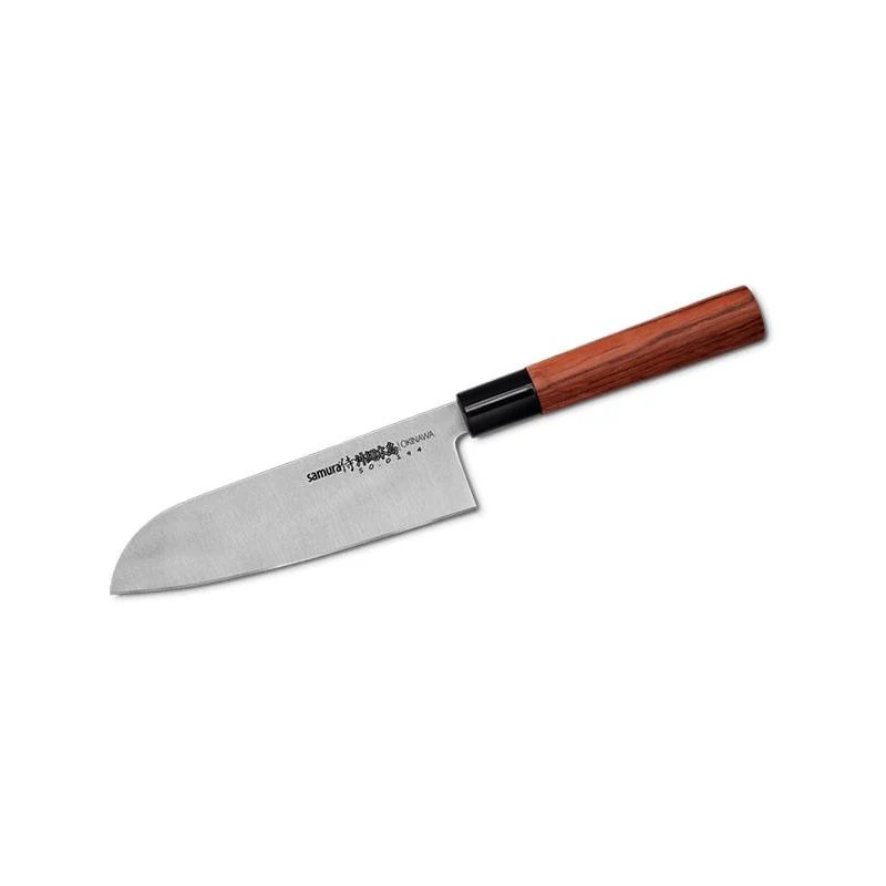17.5 cm - Okinawa Coltello Santoku In Acciaio Inox