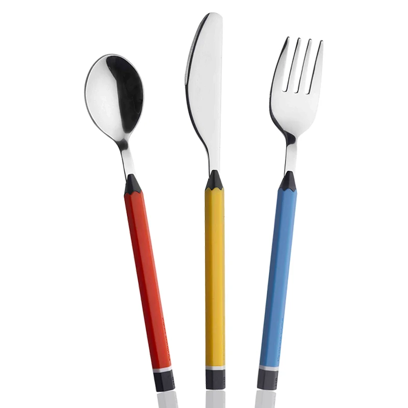 Matite Posate Per Bambini In Acciaio Inox - Set 3 Pz