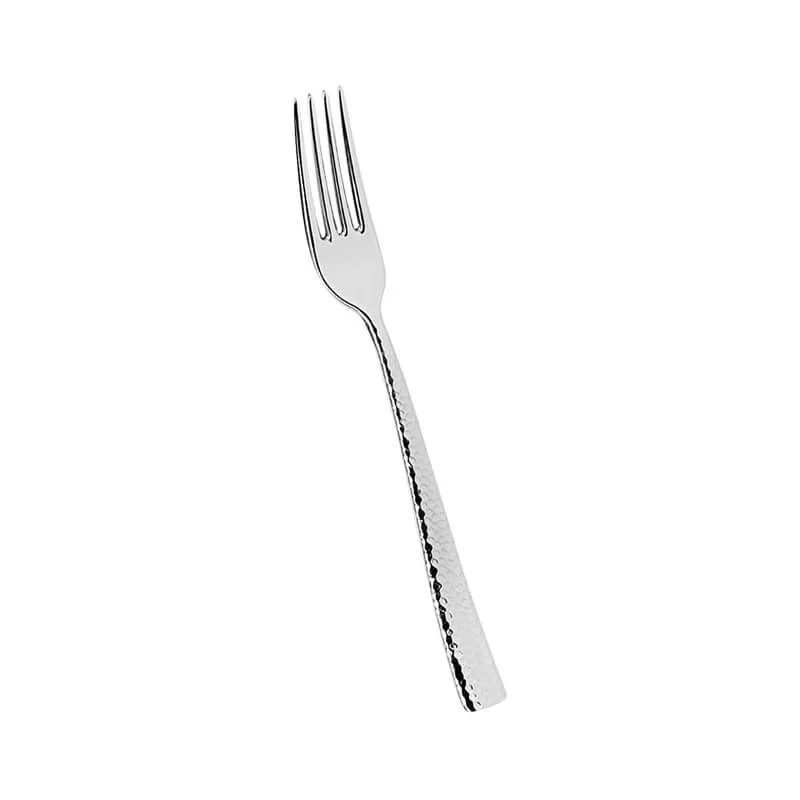 Rinascimento Forchetta Tavola Martellato In Acciaio Inox - Set 12 Pz