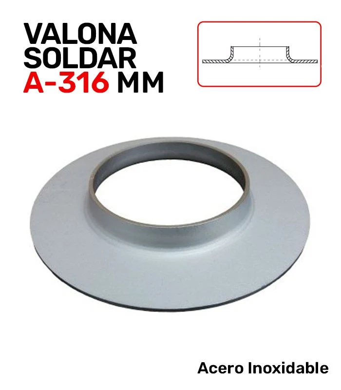 Valona Acero Inoxidable A-316 Soldar Serie Milimétrica