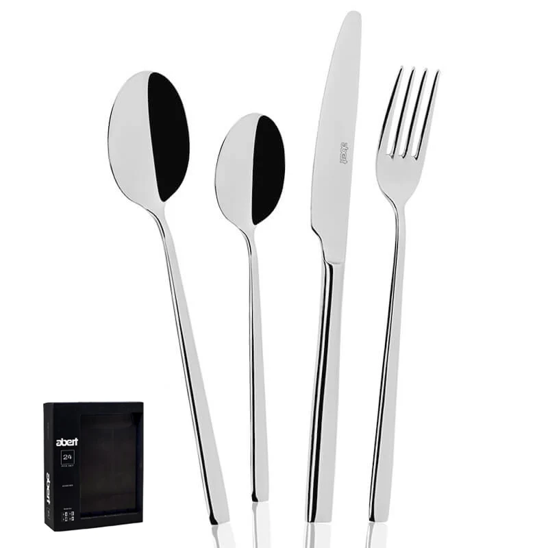 Ergo Servizio Posate In Acciaio Inox - Set 24 Pz