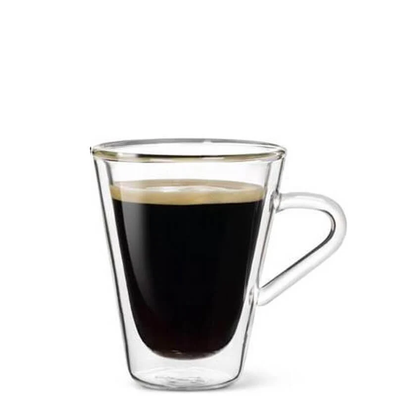 10.5 cl - Thermic Glass Tazzina Caffé in Vetro Borosilicato - Set 2 Pezzi